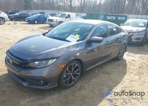 2019 Honda Civic Sport из США, поврежденный, VIN 2HGFC2F88KH581158